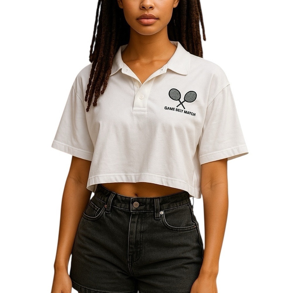 Aerie OFFLINE Game Set Match White Tennis Top Shirt NWT S